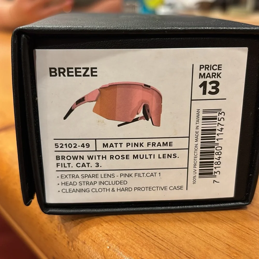 Pink and Black Sports Glasses